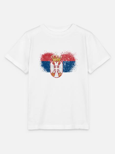 Serbien - Stanley/Stella Kinder T-Shirt MINI CREATOR - Weiß