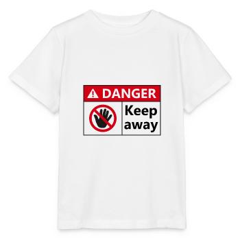 Danger tenir à l'écart - T-shirt bio MINI CREATOR Stanley/Stella Enfant - blanc - Devant - Maike (125cm)