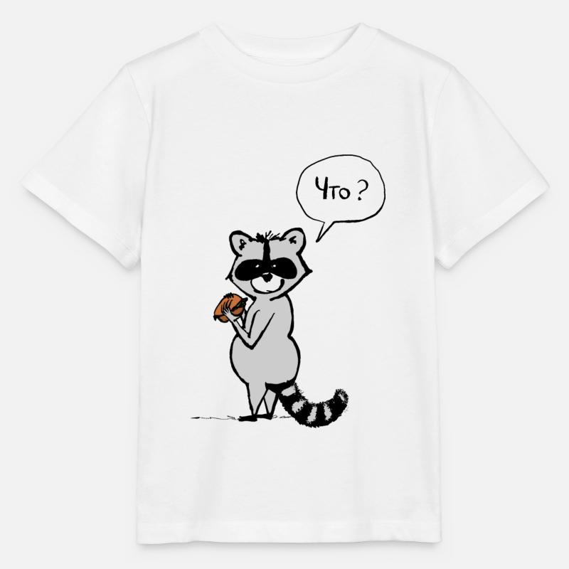Der Waschbär - Stanley/Stella Kinder T-Shirt MINI CREATOR  - Weiß