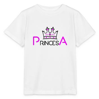 Je suis une princesse, princesse - T-shirt bio MINI CREATOR Stanley/Stella Enfant - blanc - Devant - Maike (125cm)