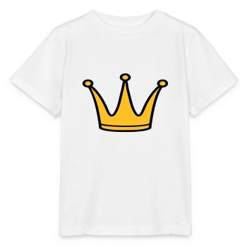Couronne - T-shirt bio MINI CREATOR Stanley/Stella Enfant - blanc - Devant - Maike (125cm)