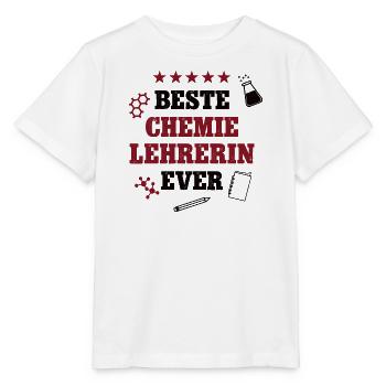 Beste Chemie Lehrerin Schule Chemielehrerin Labor - Stanley/Stella Kinder T-Shirt MINI CREATOR  - Weiß - Vorne - Maike (125cm)