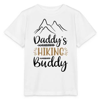 DADDY'S HIKING BUDDY - Stanley/Stella MINI CREATOR Kids’ T-Shirt - white - Front - Maike (125cm)