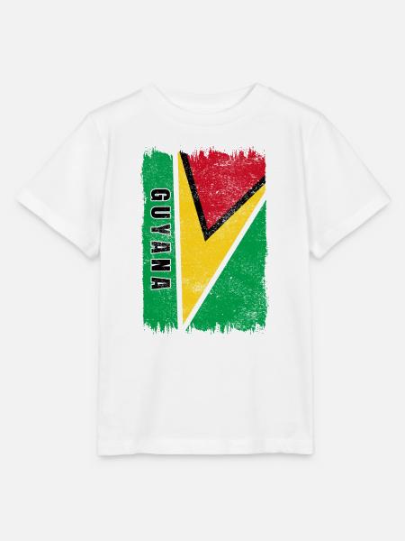 Guyana Flagge - Stanley/Stella Kinder T-Shirt MINI CREATOR - Weiß