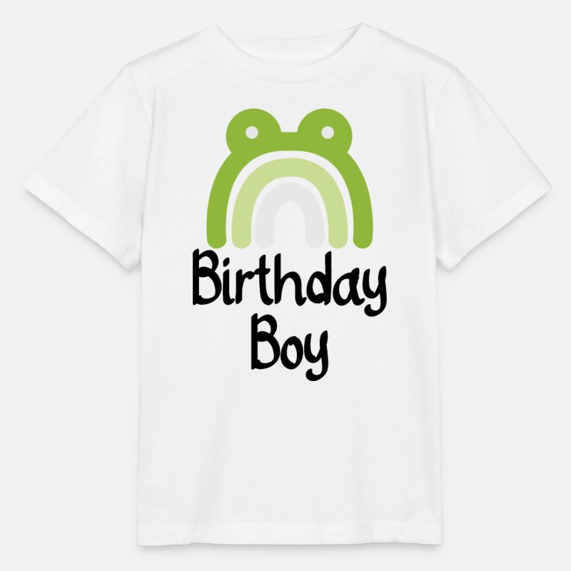 Grüner Regenbogenfrosch - Stanley/Stella Kinder T-Shirt MINI CREATOR  - Weiß