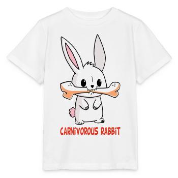 Lapin blanc carnivore - T-shirt bio MINI CREATOR Stanley/Stella Enfant - blanc - Devant - Maike (125cm)