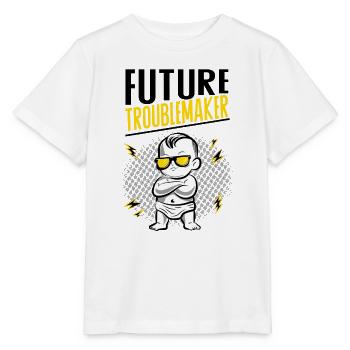 Future Troublemaker Baby Design - Stanley/Stella MINI CREATOR Kids’ T-Shirt - white - Front - Maike (125cm)