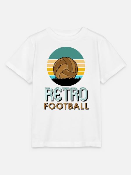 Retro-Fußball - Stanley/Stella Kinder T-Shirt MINI CREATOR - Weiß