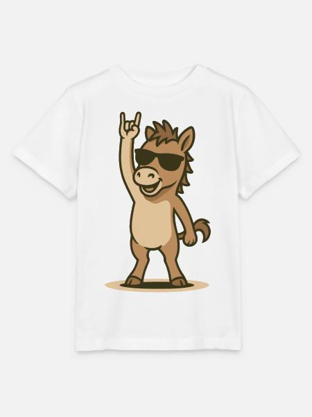 Rock’n’Ritt Fohlen - Stanley/Stella Kinder T-Shirt MINI CREATOR - Weiß