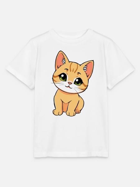 Süsse Katze - Stanley/Stella Kinder T-Shirt MINI CREATOR - Weiß