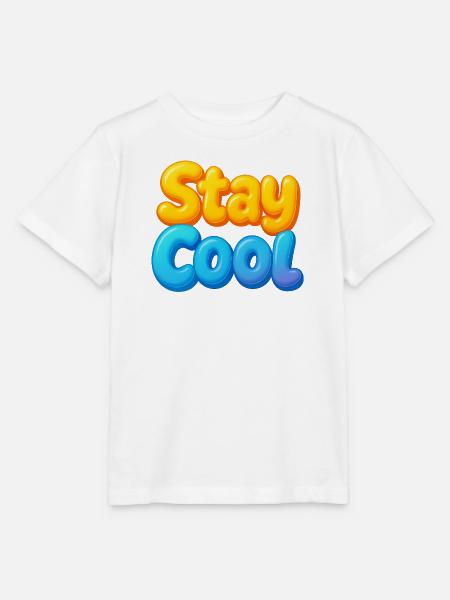Bunte Wolken Spruch Design - Stanley/Stella Kinder T-Shirt MINI CREATOR  - Weiß