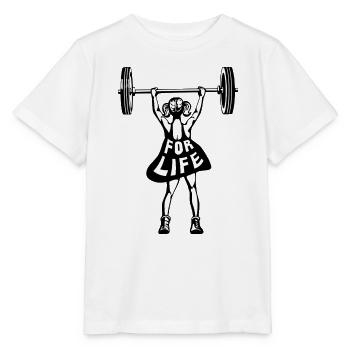 Women's Weights T-Shirt Fitness For Life - Stanley/Stella MINI CREATOR Kids’ T-Shirt - white - Front - Maike (125cm)