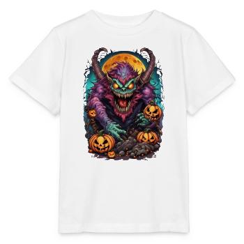 Halloween Démoniaque - T-shirt bio MINI CREATOR Stanley/Stella Enfant - blanc - Devant - Maike (125cm)