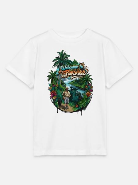 Willkommen im Paradies Pfad - Stanley/Stella Kinder T-Shirt MINI CREATOR - Weiß