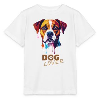 Hundeliebhaber / Dog lover - Stanley/Stella Kinder T-Shirt MINI CREATOR  - Weiß - Vorne - Maike (125cm)