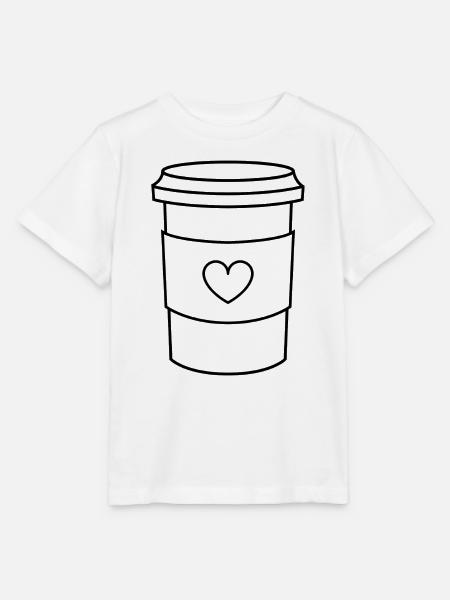 Kaffeetasse - Stanley/Stella Kinder T-Shirt MINI CREATOR  - Weiß