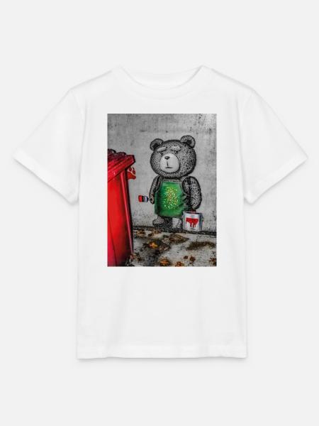 Teddybär - Stanley/Stella Kinder T-Shirt MINI CREATOR  - Weiß