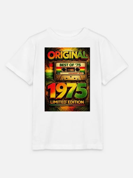 Originale limitierte Ausgabe von 1975 - Stanley/Stella Kinder T-Shirt MINI CREATOR  - Weiß
