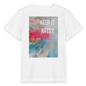 Keep it artsy. - Stanley/Stella MINI CREATOR Kids’ T-Shirt - white - Front - Maike (125cm)