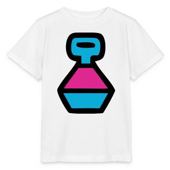  Retro Trinkflasche 90er Pop Art - Stanley/Stella Kinder T-Shirt MINI CREATOR  - Weiß - Vorne - Maike (125cm)