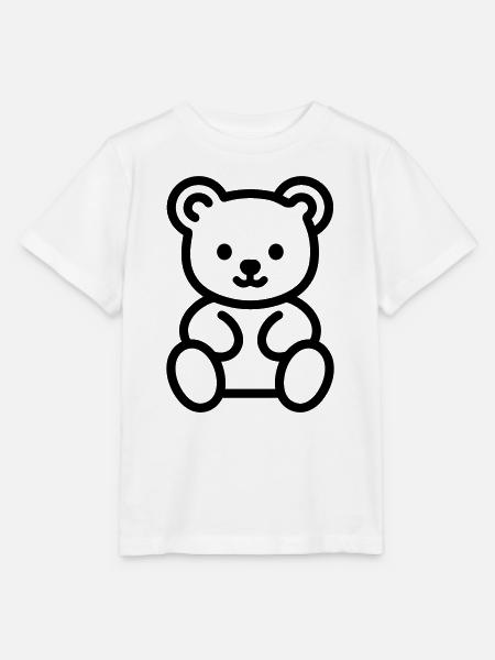 Bärenjunges - Stanley/Stella Kinder T-Shirt MINI CREATOR  - Weiß