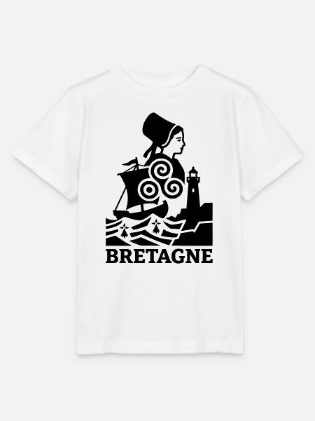 Bretagne – Traditionell Keltisch - Stanley/Stella Kinder T-Shirt MINI CREATOR  - Weiß