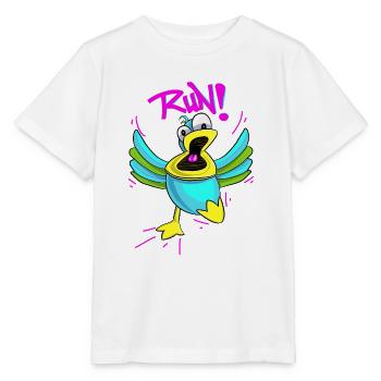 Canard Panique - T-shirt bio MINI CREATOR Stanley/Stella Enfant - blanc - Devant - Maike (125cm)