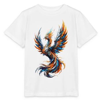 Phénix électrique flamboyant - T-shirt bio MINI CREATOR Stanley/Stella Enfant - blanc - Devant - Maike (125cm)