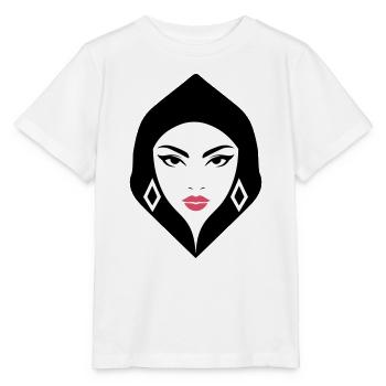 BW Woman Geometric Beauty That Commands Attention - Stanley/Stella MINI CREATOR Kids’ T-Shirt - white - Front - Maike (125cm)