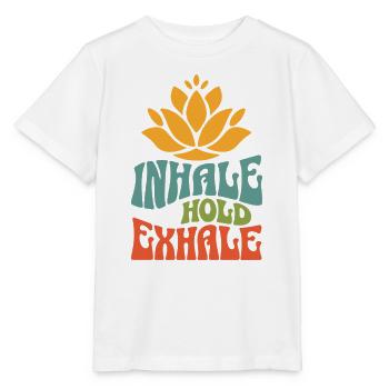 Namaste Lotus Flower Boho Vintage Yoga Meditation - Stanley/Stella MINI CREATOR Kids’ T-Shirt - white - Front - Maike (125cm)