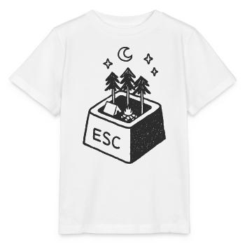 ESC-ape vers la nature - T-shirt bio MINI CREATOR Stanley/Stella Enfant - blanc - Devant - Maike (125cm)