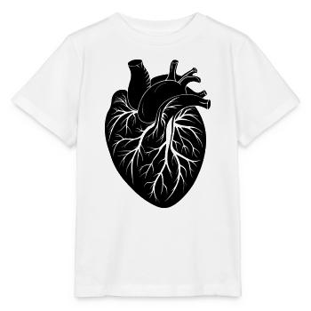 anatomisches Herz - Stanley/Stella Kinder T-Shirt MINI CREATOR  - Weiß - Vorne - Maike (125cm)