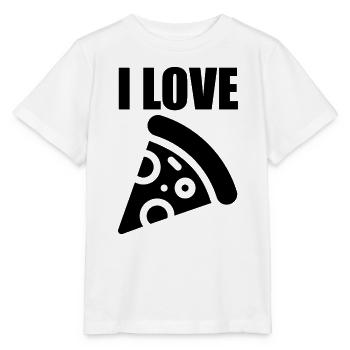 Ich liebe Pizza - Stanley/Stella Kinder T-Shirt MINI CREATOR  - Weiß - Vorne - Maike (125cm)