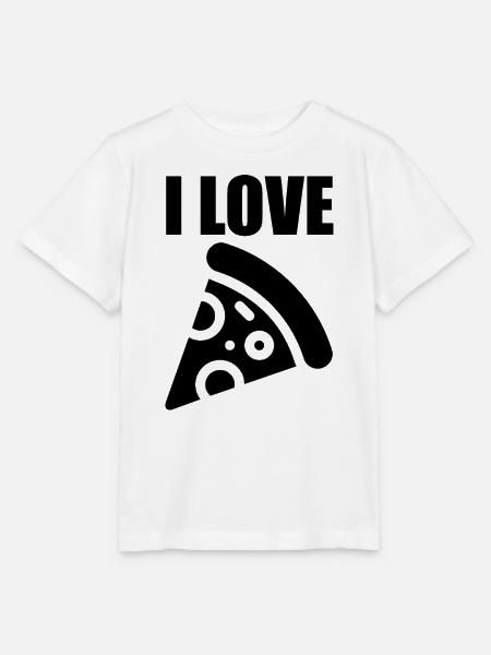 Ich liebe Pizza - Stanley/Stella Kinder T-Shirt MINI CREATOR - Weiß