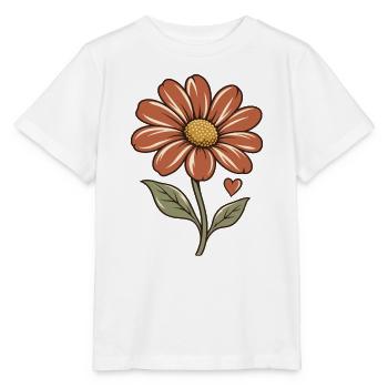 Biene und Blüte – Blüte - Stanley/Stella Kinder T-Shirt MINI CREATOR  - Weiß - Vorne - Maike (125cm)