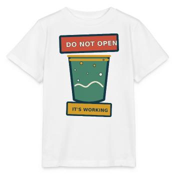 Fermentation – Nicht öffnen, es funktioniert - Stanley/Stella Kinder T-Shirt MINI CREATOR  - Weiß - Vorne - Maike (125cm)