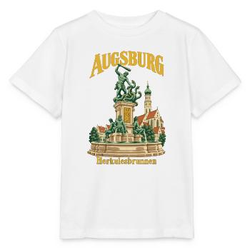 Augsburg Herkulesbrunnen - Stanley/Stella Kinder T-Shirt MINI CREATOR  - Weiß - Vorne - Maike (125cm)
