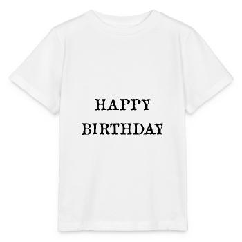JAHRESTAG. ALLES GUTE ZUM GEBURTSTAG. ALLES GUTE ZUM GEBURTSTAG. - Stanley/Stella Kinder T-Shirt MINI CREATOR  - Weiß - Vorne - Maike (125cm)