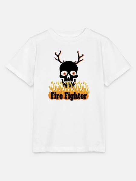 Fire Fighter - Stanley/Stella Kinder T-Shirt MINI CREATOR - Weiß