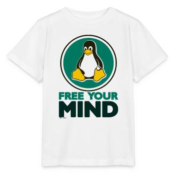 Free your Mind - Stanley/Stella Kinder T-Shirt MINI CREATOR  - Weiß - Vorne - Maike (125cm)