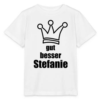 Stefanie - Stanley/Stella Kinder T-Shirt MINI CREATOR  - Weiß - Vorne - Maike (125cm)