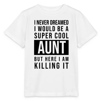 Tante super cool - T-shirt bio MINI CREATOR Stanley/Stella Enfant - blanc - Devant - Maike (125cm)