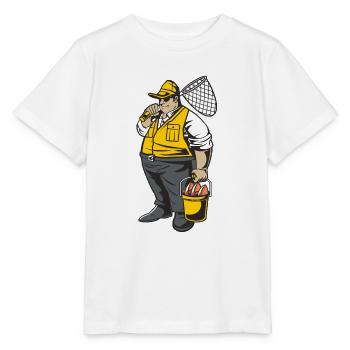Gros pêcheur - T-shirt bio MINI CREATOR Stanley/Stella Enfant - blanc - Devant - Maike (125cm)