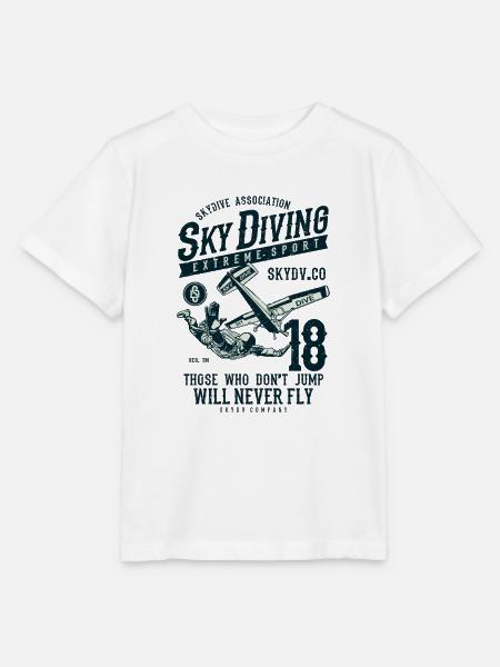 Sky Diving Fallshirmspringen - Stanley/Stella Kinder T-Shirt MINI CREATOR - Weiß
