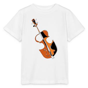 Violine - Stanley/Stella Kinder T-Shirt MINI CREATOR  - Weiß - Vorne - Maike (125cm)