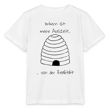 Imkern ist meine Auszeit... - Stanley/Stella Kinder T-Shirt MINI CREATOR  - Weiß - Vorne - Maike (125cm)