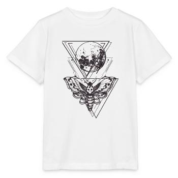 Motte Lune Skull Tattoo Graphisme Shirt - T-shirt bio MINI CREATOR Stanley/Stella Enfant - blanc - Devant - Maike (125cm)