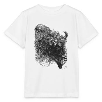 Bison - T-shirt bio MINI CREATOR Stanley/Stella Enfant - blanc - Devant - Maike (125cm)
