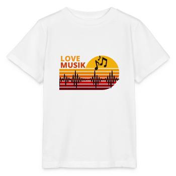 Music loves motif for musicians and creatives - Stanley/Stella MINI CREATOR Kids’ T-Shirt - white - Front - Maike (125cm)