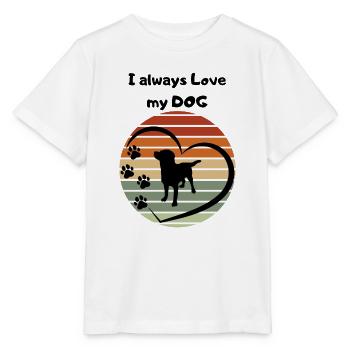 Always a dog love Doggi dog lover - Stanley/Stella MINI CREATOR Kids’ T-Shirt - white - Front - Maike (125cm)